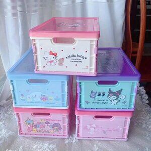 Hello Kitty & Friends Foldable Acrylic Box Storage Container - You Choose